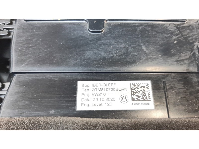 Recambio de aireador central para volkswagen t-cross 1.0 tsi referencia OEM IAM 2GM819728BQVN  
