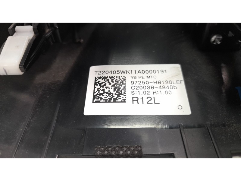 Recambio de mando climatizador para kia stonic (ybcuv) referencia OEM IAM 97250H8120  