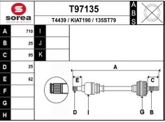 Recambio de transmision delantera izquierda para kia stonic (ybcuv) referencia OEM IAM 49500H8150 K1186 T97135 2