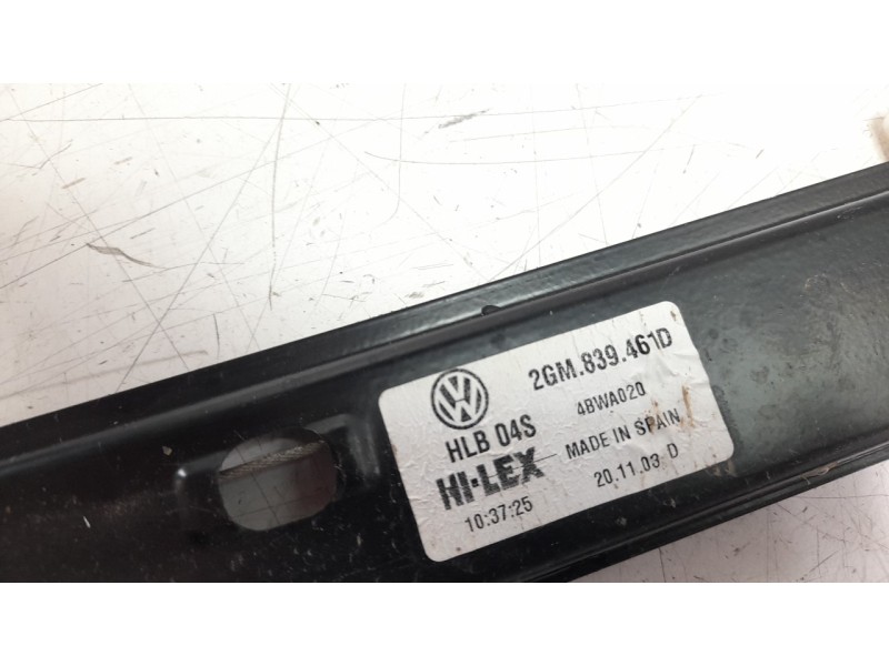 Recambio de elevalunas trasero izquierdo para volkswagen t-cross 1.0 tsi referencia OEM IAM 2GM839461D  