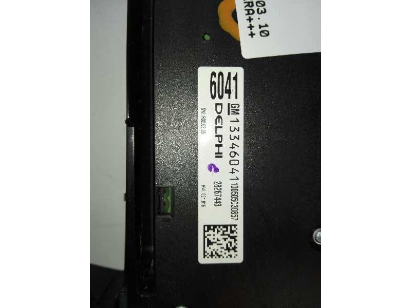 Recambio de sistema audio / radio cd para opel meriva b cosmo referencia OEM IAM 28267443 13346041 