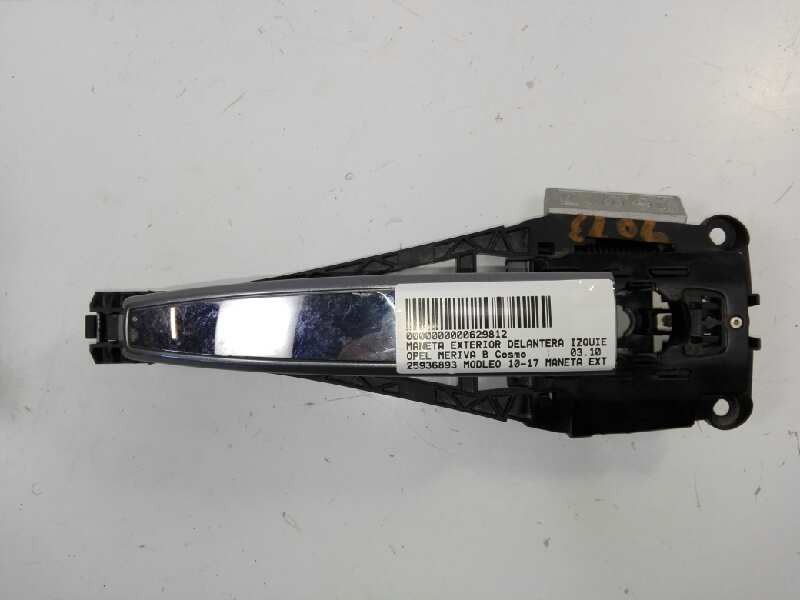 Recambio de maneta exterior delantera izquierda para opel meriva b cosmo referencia OEM IAM 25936893  