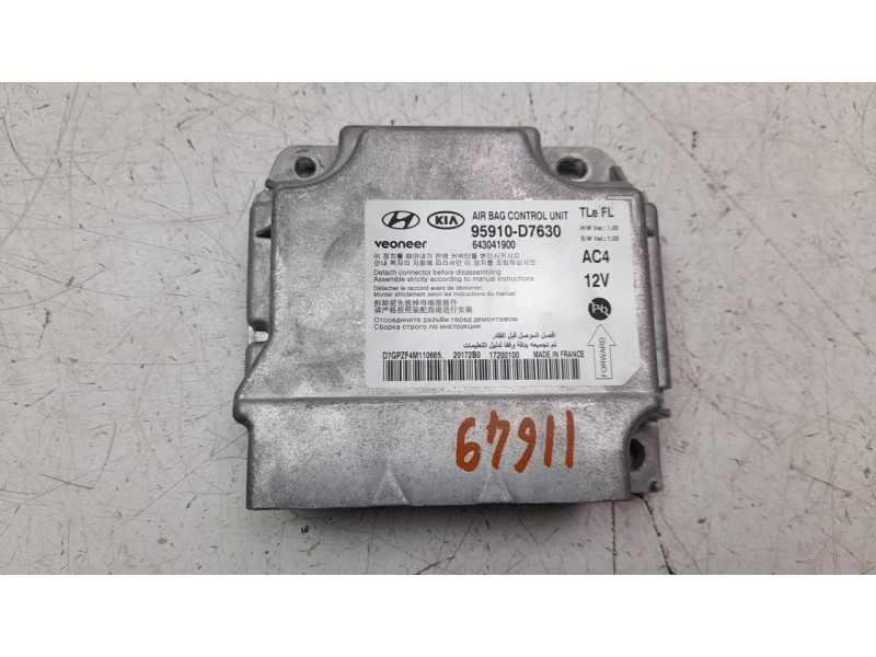 Recambio de centralita airbag para hyundai tucson 1.6 crdi cat referencia OEM IAM 95910D7630  