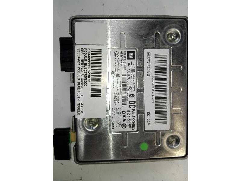 Recambio de modulo electronico para opel meriva b cosmo referencia OEM IAM 13334027  