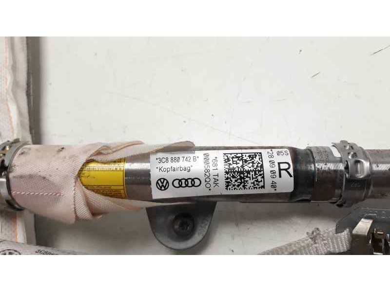 Recambio de airbag cortina delantero derecho para volkswagen passat cc (357) básico referencia OEM IAM 3C8880742B  