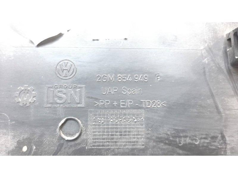 Recambio de moldura para volkswagen t-cross 1.0 tsi referencia OEM IAM 2GM854949F  
