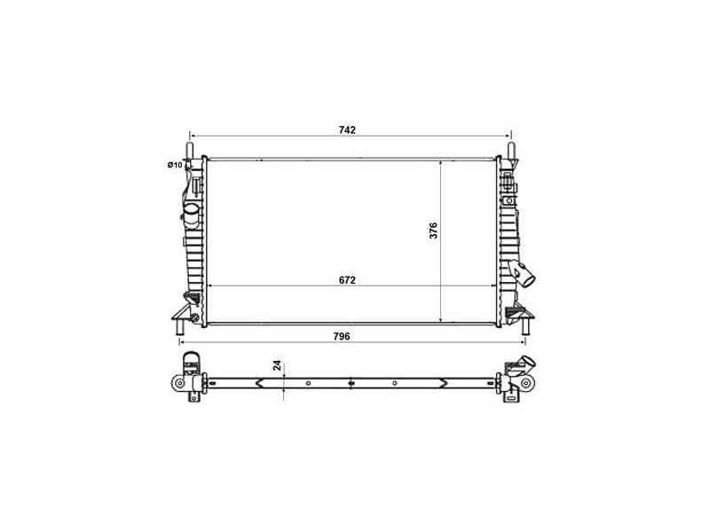 Recambio de radiador agua para mazda 3 berlina (bk) referencia OEM IAM 1230987 55327 