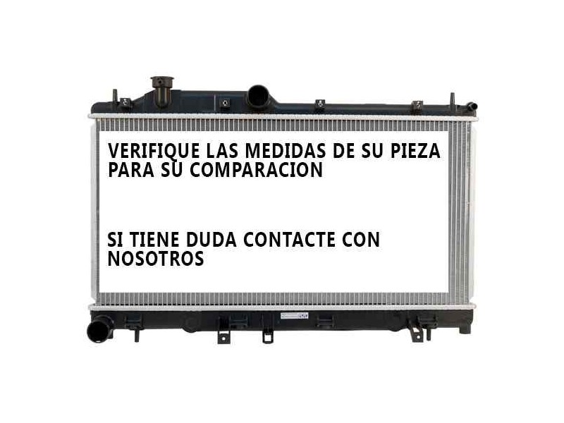 Recambio de radiador agua para mazda 3 berlina (bk) referencia OEM IAM 1230987 55327 