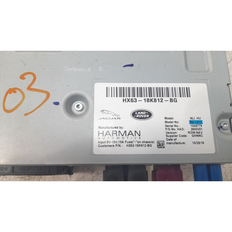 Recambio de sistema navegacion gps para land rover discovery sport 2.0 td4 cat referencia OEM IAM FK7219C99AE HX6318K812BG 