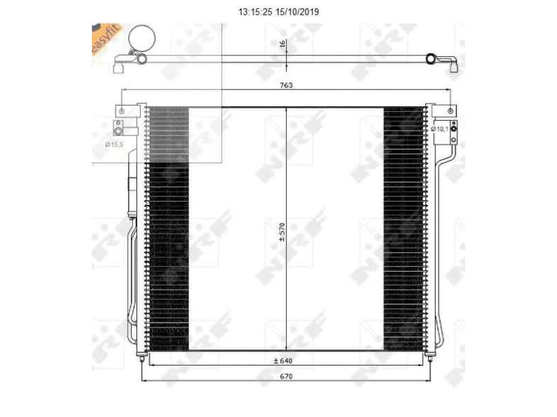 Recambio de condensador / radiador aire acondicionado para nissan pathfinder (r51) 2.5 dci diesel cat referencia OEM IAM 92100EB
