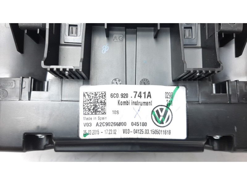 Recambio de cuadro instrumentos para volkswagen polo (6c1) 1.4 tdi referencia OEM IAM 6C0920741A  