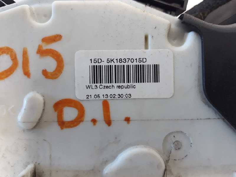 Recambio de cerradura puerta delantera izquierda para volkswagen polo (6r1) advance referencia OEM IAM 5K1837051D  