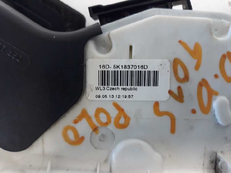 Recambio de cerradura puerta delantera derecha para volkswagen polo (6r1) advance referencia OEM IAM 5K1837016D  