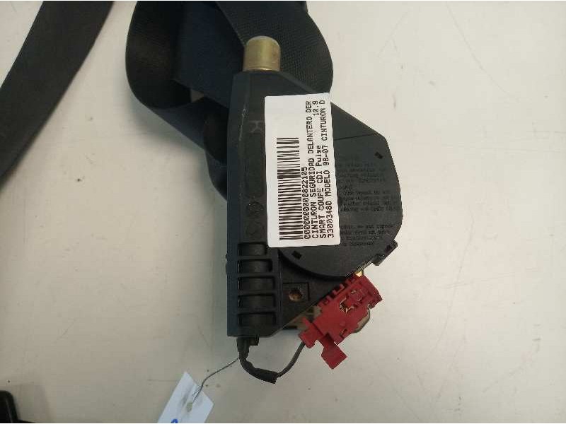 Recambio de cinturon seguridad delantero derecho para smart coupe cdi pulse referencia OEM IAM 33003480  