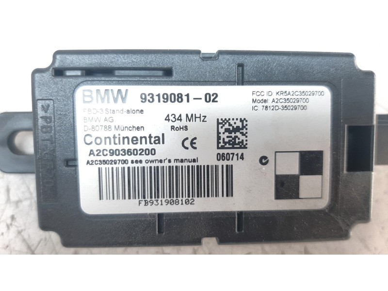 Recambio de modulo electronico para bmw serie 3 lim. (f30) 2.0 turbodiesel referencia OEM IAM 931908102  