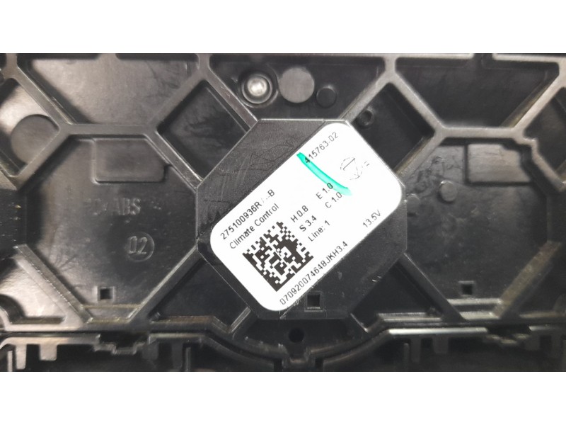 Recambio de mando climatizador para renault captur ii 1.3 tce referencia OEM IAM 275100936R  