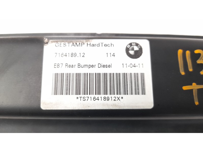 Recambio de refuerzo paragolpes trasero para bmw serie 1 berlina (e81/e87) 2.0 16v diesel cat referencia OEM IAM 716418912 10706
