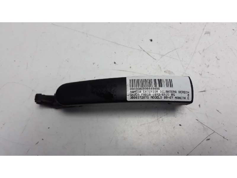 Recambio de maneta exterior delantera derecha para skoda fabia (6y2/6y3) rs referencia OEM IAM 3B0837207F3FZ  