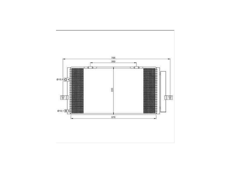 Recambio de condensador / radiador aire acondicionado para mg rover serie 75 (j/rj) classic referencia OEM IAM JRB100653 35659 
