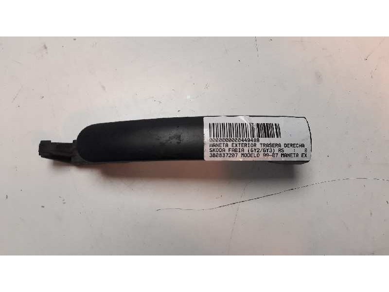 Recambio de maneta exterior trasera derecha para skoda fabia (6y2/6y3) rs referencia OEM IAM 3B0837207GGRU  