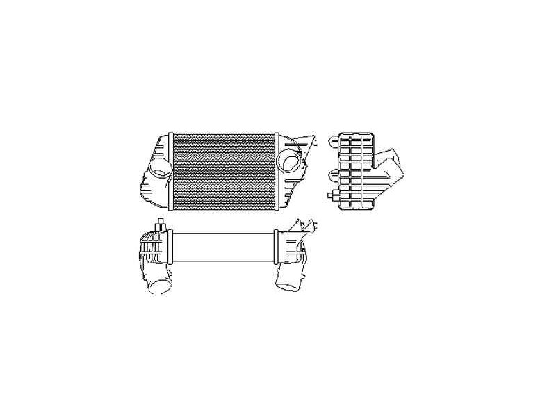 Recambio de intercooler para fiat stilo multi wagon (192) 1.9 jtd 140 dynamic multijet referencia OEM IAM 46745841 30833 