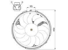 Recambio de electroventilador para fiat stilo multi wagon (192) 1.9 jtd 140 dynamic multijet referencia OEM IAM 46849284 47507  2