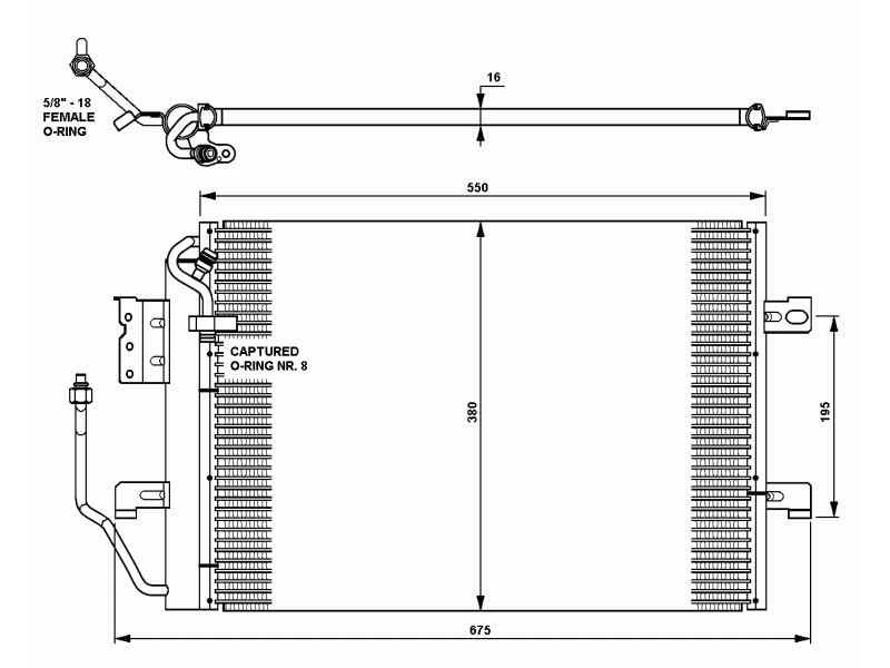 Recambio de condensador / radiador aire acondicionado para mercedes-benz clase a (w168) 1.6 cat referencia OEM IAM 1685000254 35