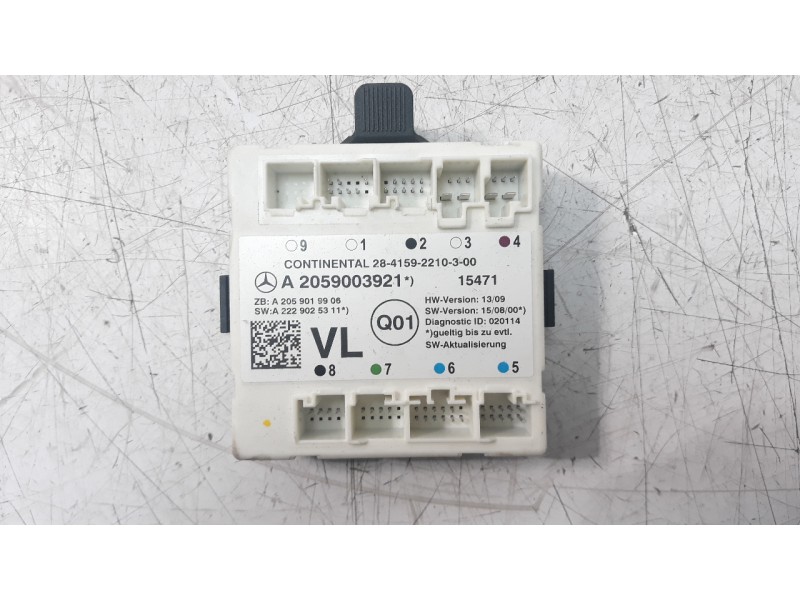 Recambio de modulo confort para mercedes-benz clase c (w205) familiar 2.1 cdi cat referencia OEM IAM A2059003921  