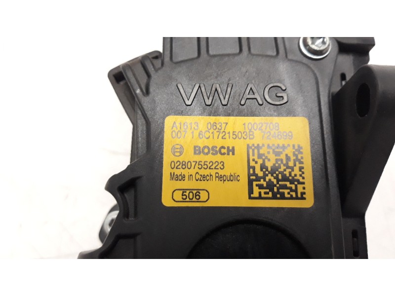 Recambio de potenciometro pedal para seat ibiza st (6j8) 1.2 tsi referencia OEM IAM 6C1721503B  