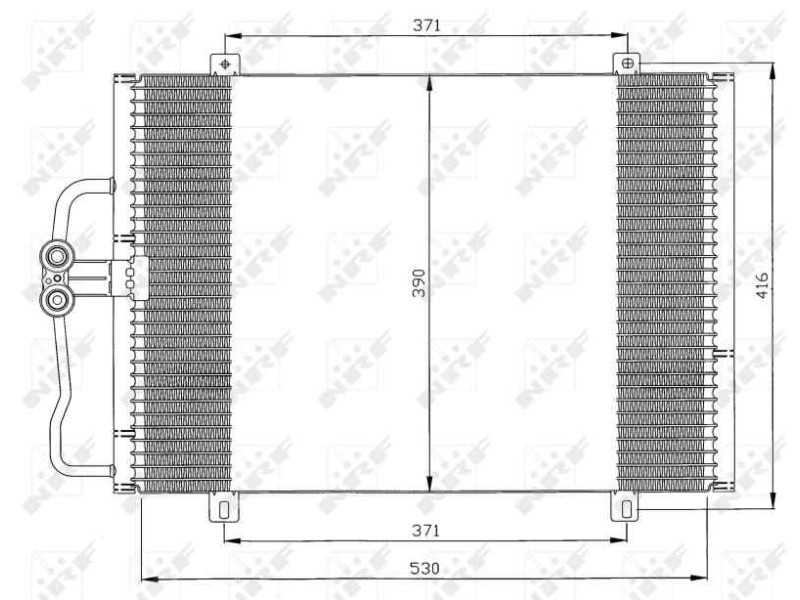 Recambio de condensador / radiador aire acondicionado para renault megane i classic (la0) 1.9 d europa referencia OEM IAM 770041