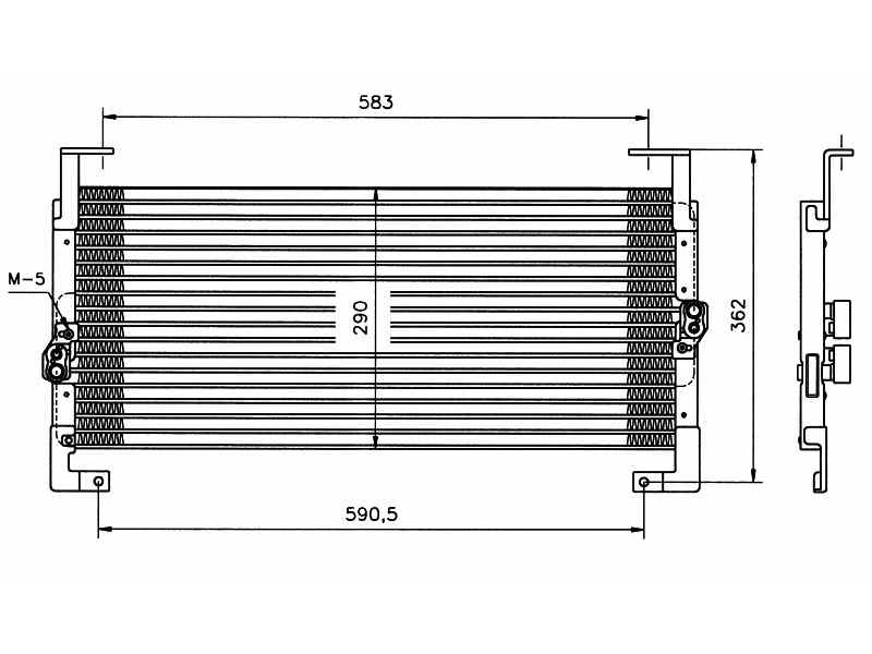 Recambio de condensador / radiador aire acondicionado para chrysler neon (pl) 2.0 16v cat referencia OEM IAM 4740109 35198 