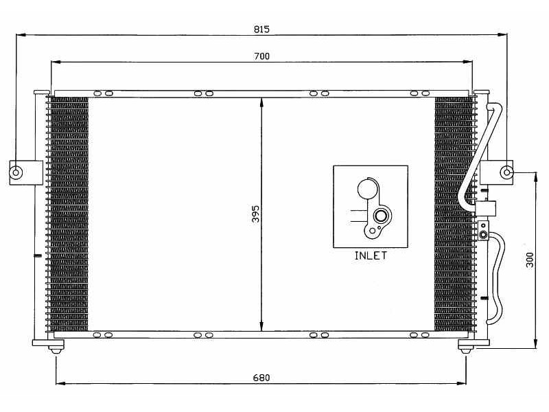 Recambio de condensador / radiador aire acondicionado para kia carnival 2.9 turbodiesel cat referencia OEM IAM 0K53A61401B 35396