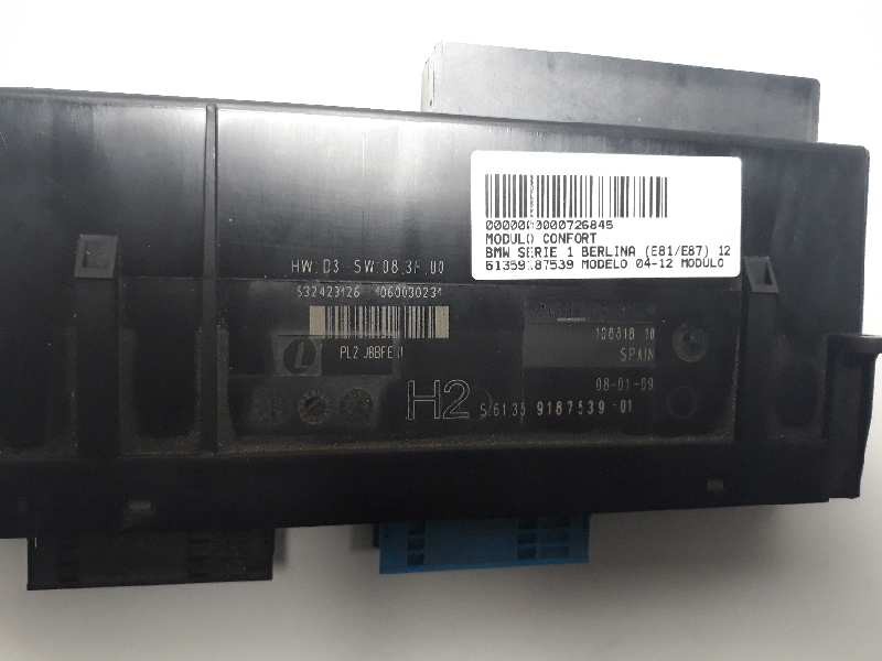 Recambio de modulo confort para bmw serie 1 berlina (e81/e87) 120i referencia OEM IAM 61359187539 532423126 1060030231