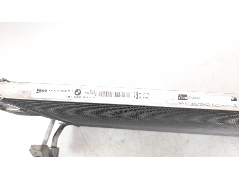 Recambio de condensador / radiador aire acondicionado para bmw serie 3 lim. (f30) 318d referencia OEM IAM 64509335362 35970 