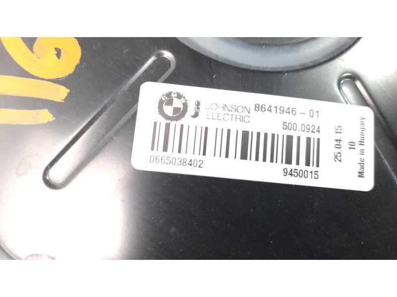 Recambio de electroventilador para bmw serie 3 lim. (f30) 318d referencia OEM IAM 864194601  