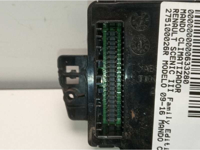 Recambio de mando climatizador para renault scenic iii family edition referencia OEM IAM 275100026R E1059017 