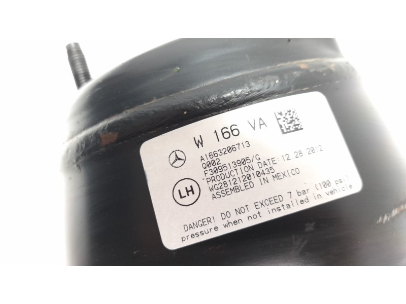 Recambio de amortiguador delantero izquierdo para mercedes-benz clase m (w166) referencia OEM IAM A1663206713  