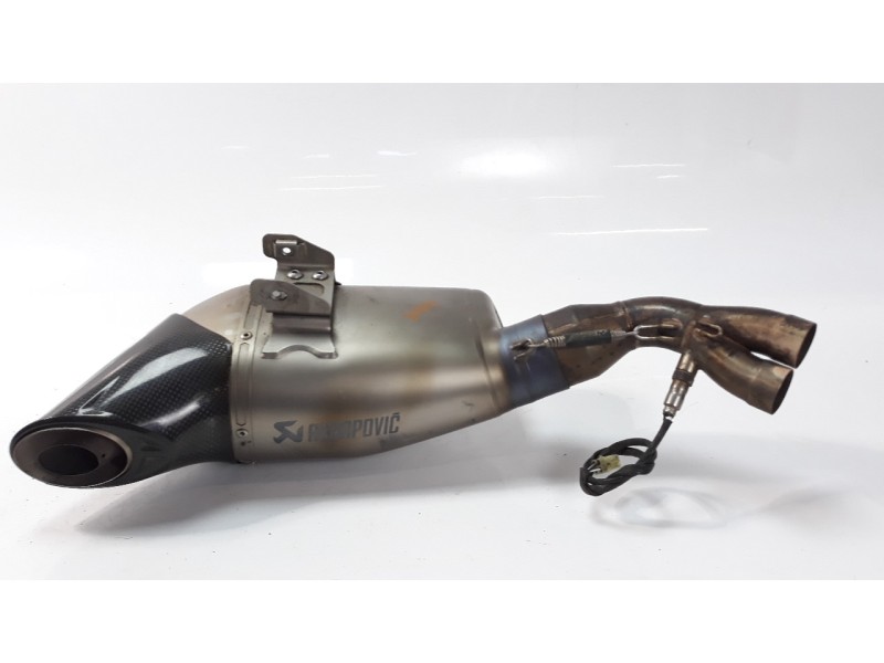 Recambio de silenciador trasero para kawasaki er 6 referencia OEM IAM HEGEH005  