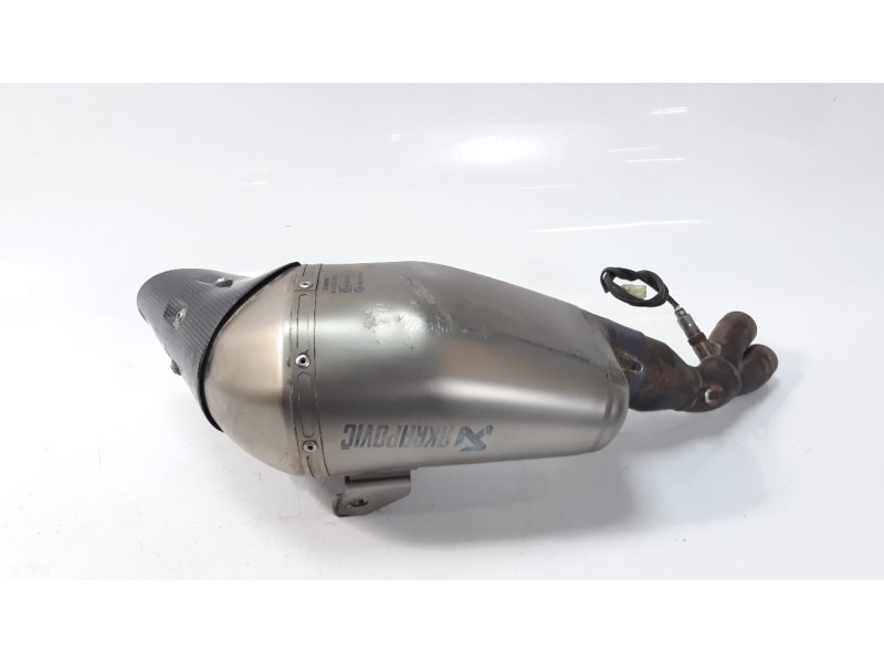 Recambio de silenciador trasero para kawasaki er 6 referencia OEM IAM HEGEH005  