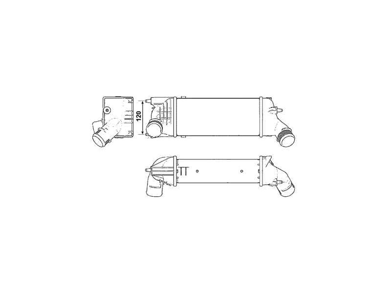 Recambio de intercooler para citroen c5 berlina audace referencia OEM IAM 0384G6 30277 