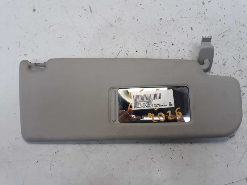 Recambio de parasol derecho para seat altea (5p1) green referencia OEM IAM 6Q0857552  
