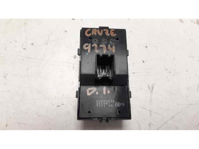 Recambio de mando elevalunas delantero izquierdo para chevrolet cruze lt referencia OEM IAM 20830838  