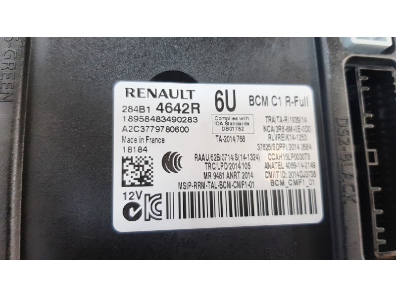 Recambio de caja reles / fusibles para renault talisman 1.5 dci diesel fap energy referencia OEM IAM 284B14642R  