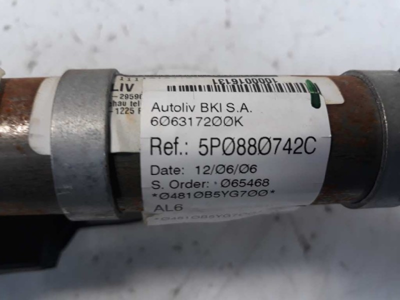 Recambio de airbag cortina delantero derecho para seat altea (5p1) green referencia OEM IAM 5P0880742C  