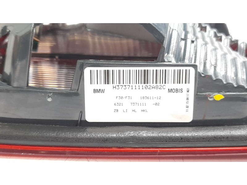 Recambio de piloto trasero izquierdo interior para bmw serie 3 lim. (f30) 318d referencia OEM IAM 6321737111102 103F06330775 