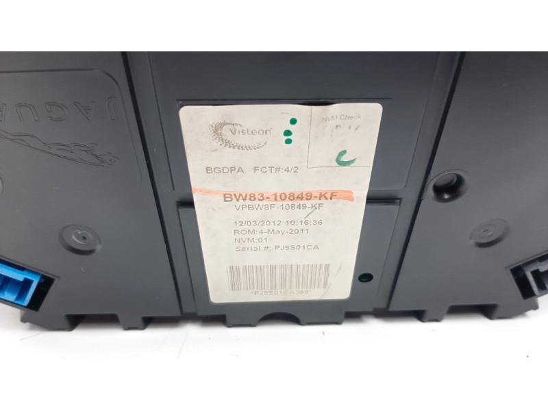 Recambio de cuadro instrumentos para jaguar xf 3.0 v6 diesel cat referencia OEM IAM BW8310849KF  