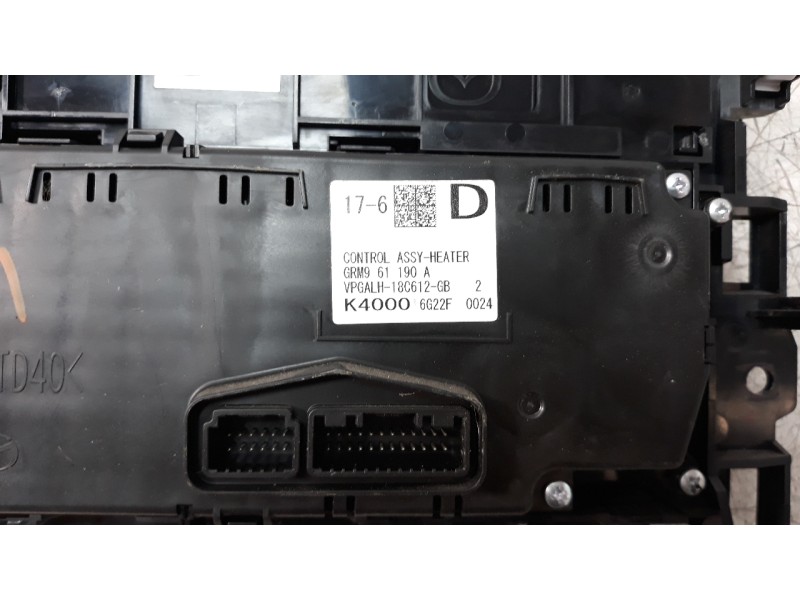 Recambio de mando climatizador para mazda 6 lim. (gh)(.2012) 2.2 turbodiesel cat referencia OEM IAM GRM961190A  
