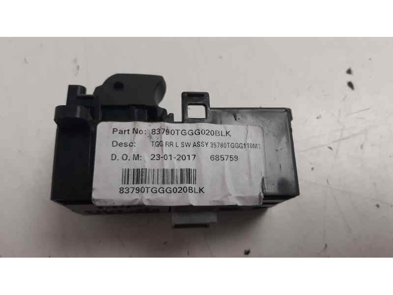 Recambio de mando elevalunas trasero izquierdo para honda civic lim.4 (fc) 1.5 vtec cat referencia OEM IAM 83790TGGG020BLK  