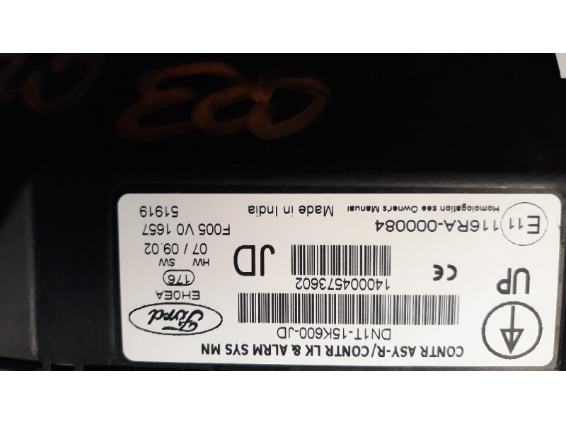 Recambio de modulo electronico para ford ecosport trend referencia OEM IAM DN1T15K600JD  