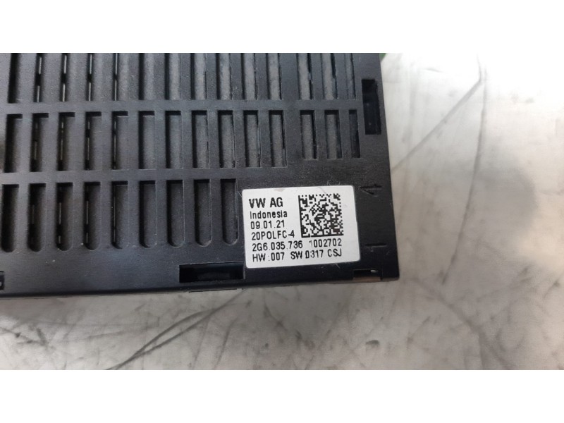 Recambio de modulo electronico para volkswagen t-cross 1.0 tsi referencia OEM IAM 2G6035736  
